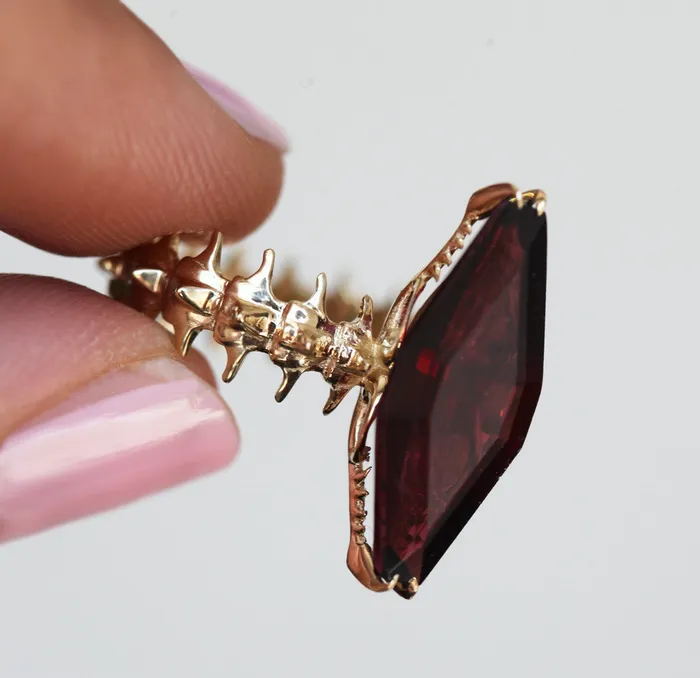 Snake Skeleton Statement Ring Capucinne Rings