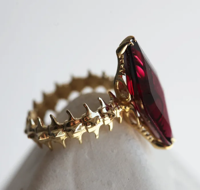 Snake Skeleton Statement Ring Capucinne Rings