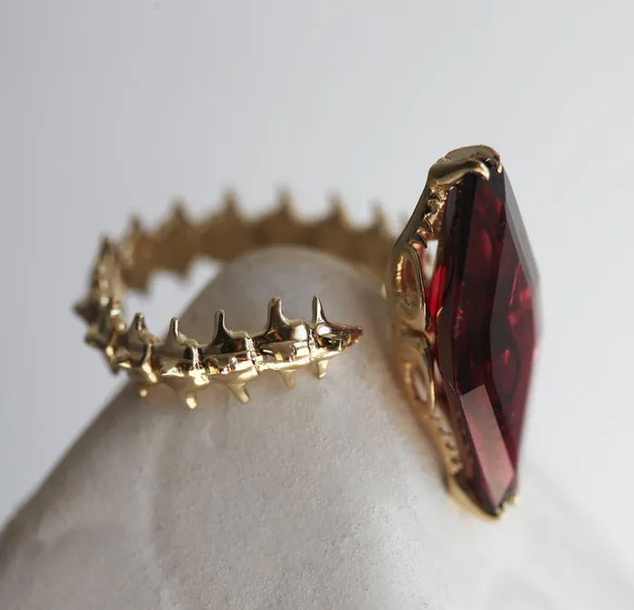 Snake Skeleton Statement Ring Capucinne Rings