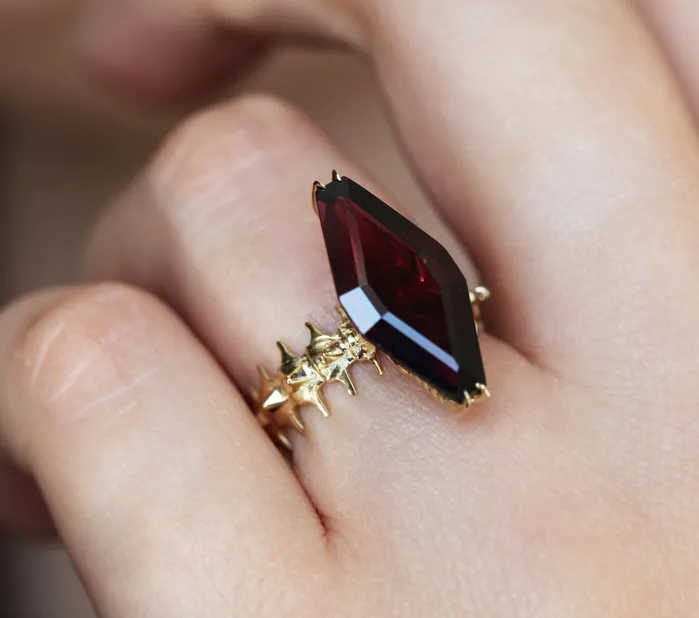 Snake Skeleton Statement Ring Capucinne Rings