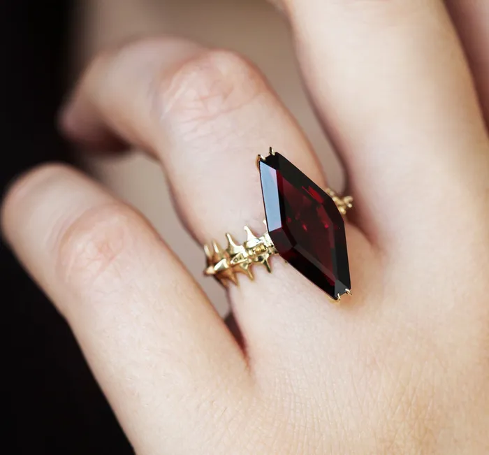 Snake Skeleton Statement Ring Capucinne Rings