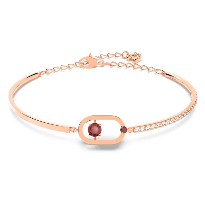 Swarovski Bracelets Swarovski Sparkling Dance Bangle Bracelet Red Rose goldtone plated