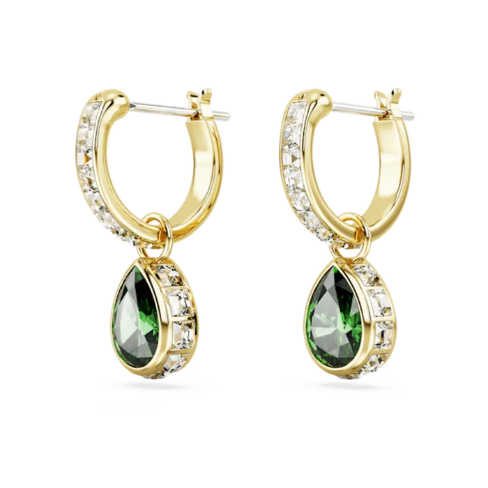 Swarovski Earrings Swarovski Stilla Drop Earrings Pear cut Green Goldtone plated Swarovski Earrings Swarovski Stilla Drop Earrings Pear cut Green Goldtone plated